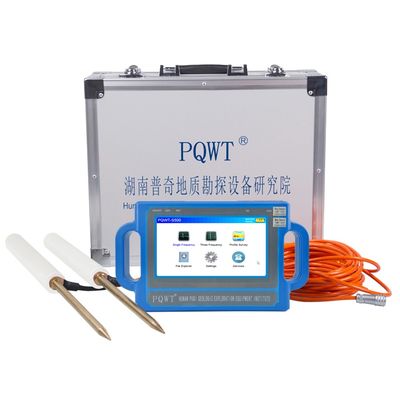 PQWT S500 Water Detector with LCD Display Rechargeable Lithium Battery and Triple Frequency for Underground Water Detection