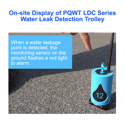 Wireless Ultrasonic Water Pipe Leak Detector PQWT LDC 5M 100m Length