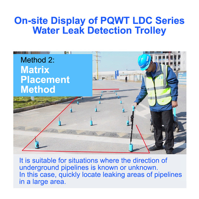 Sewerage Ultrasonic Water Pipe Leak Detector Devices Underground PQWT LDC 10M