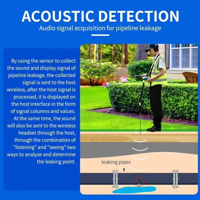 Underground Acoustic Gas Leak Detection PQ BT20 Water Line Leak Detection