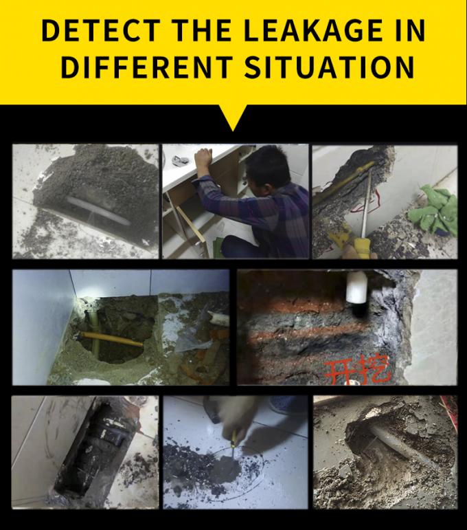 Portable Underground Plumbing Water Leak Detector Tool Set PQWT L30