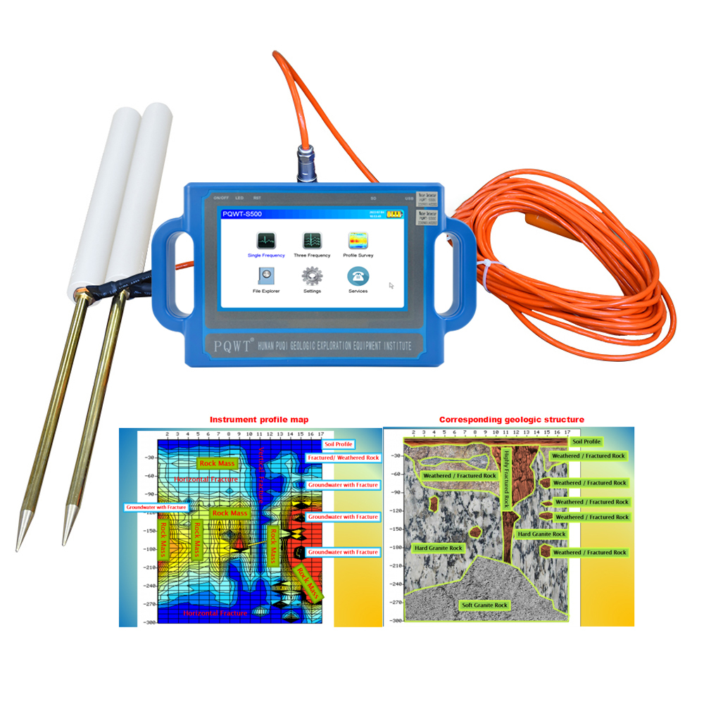 PQWT S300 300m Underground Water Detector for Borehole Drilling